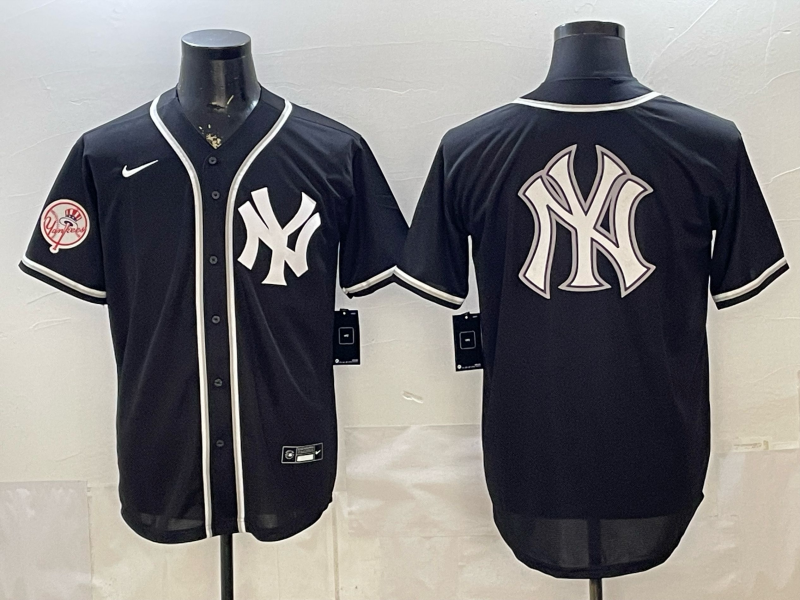 Men 2026 New York Yankees blank black Nike MLB Jersey 053602